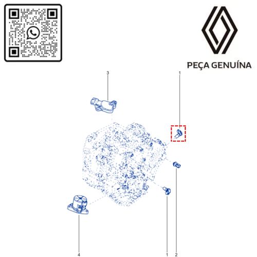 RN 51XF0C 319351XF0C SENSOR DE ROTA€AO CAMBIO CVT DUSOROLOGSANCAP - 4